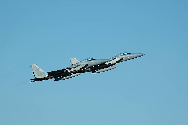 Cтоковое фото F - 15 Eagles Отрываться от земли в образовании