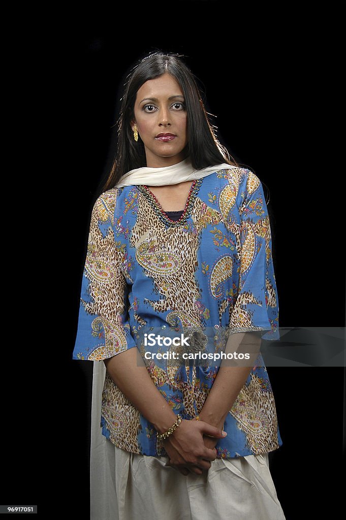 Indische Frau in traditioneller Kleidung - Lizenzfrei Sari Stock-Foto