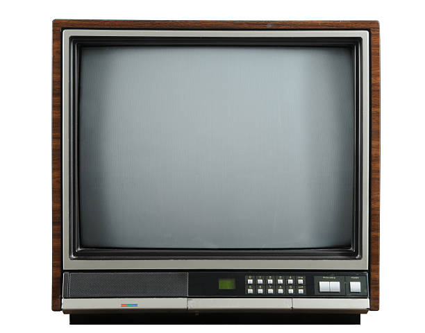 istock Early model square vintage television set 96917374