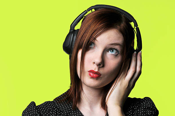 istock Young woman with headphones 96917984
