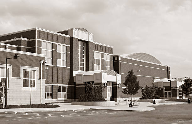 istock School Building in Sepia 96918217