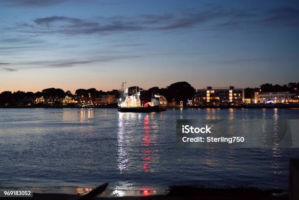 Sandbanks Ferry Crossing In Dorset Stock Photo - Download Image Now - Blue, Bournemouth - England, Business