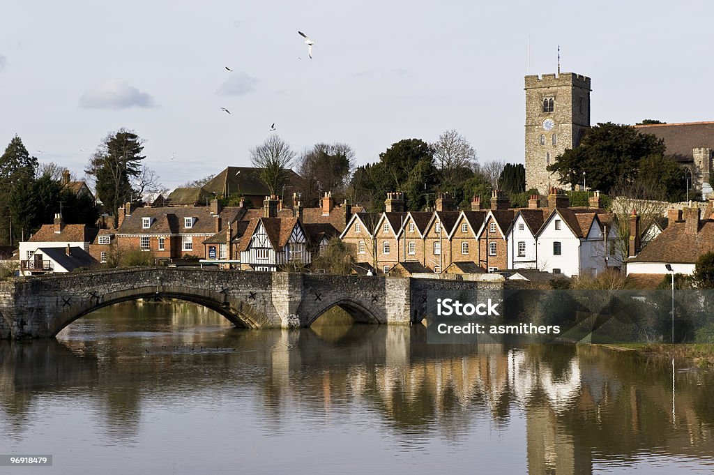 Aylesford and the river Medway  Bridge - Built Structure Stock Photo