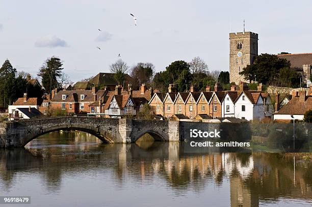 Aylesford And The River Medway Stock Photo - Download Image Now - Bridge - Built Structure, Church, Color Image