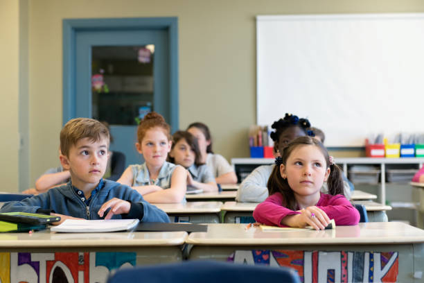istock Multi-ethnic students sit into the class for the first day at school 969187788