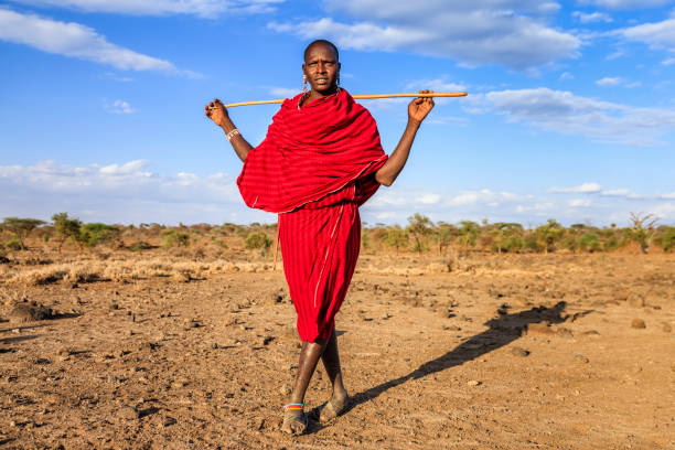 istock Warrior from Maasai tribe, Kenya, Africa 969188316