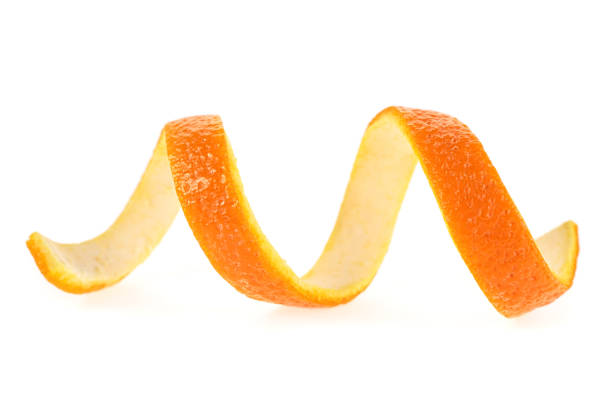 istock Peel of orange, isolated on white background 969204142