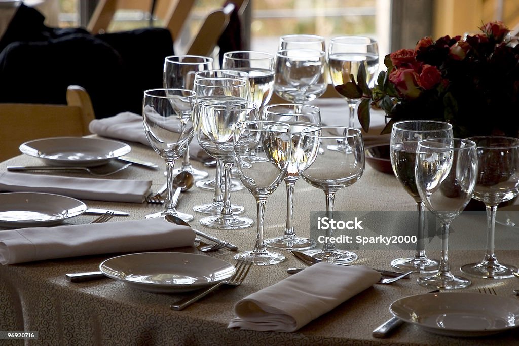 Impostazione della tabella 1 - Foto stock royalty-free di Cena