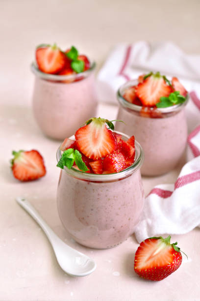 istock Homemade strawberry mousse 969211108