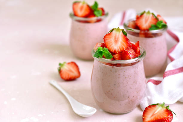 istock Homemade strawberry mousse 969211148