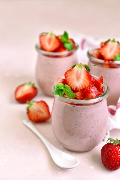 istock Homemade strawberry mousse 969211166