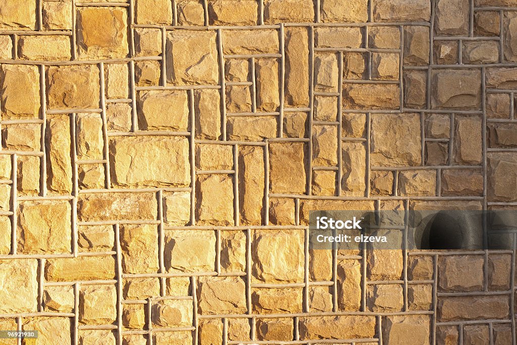 Muro de Pedra - Royalty-free Amarelo Foto de stock