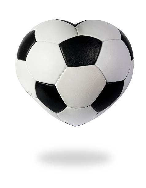 istock Heart as black white soccer ball 96922702