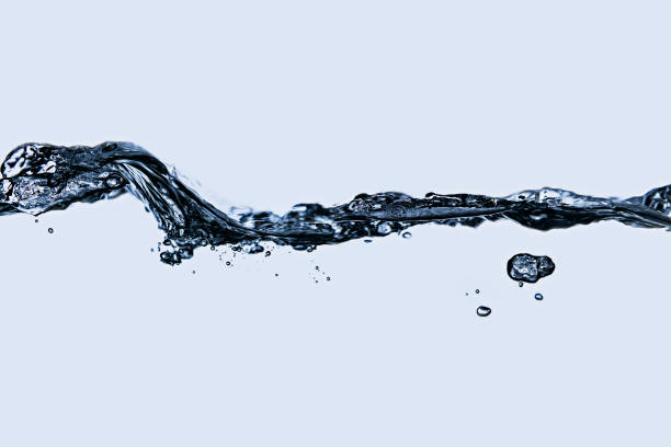 istock Blue water motions and splashes on blue background 969231732