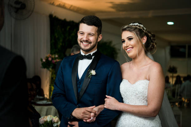 Bride and Groom at Wedding Ceremony