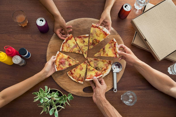 istock Top view of pizza party 969234538