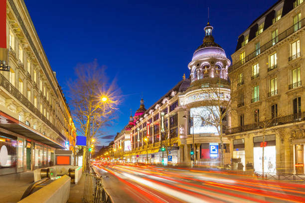 istock Boulevard Haussmann in downtown Paris France 969234900