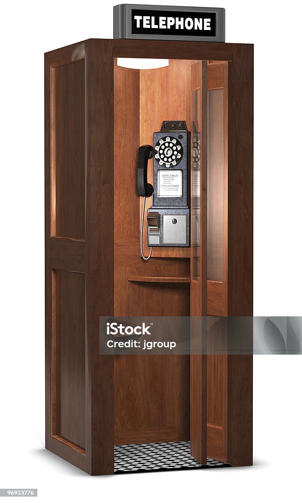 Retrò Cabina telefonica - Foto stock royalty-free di Vecchio stile