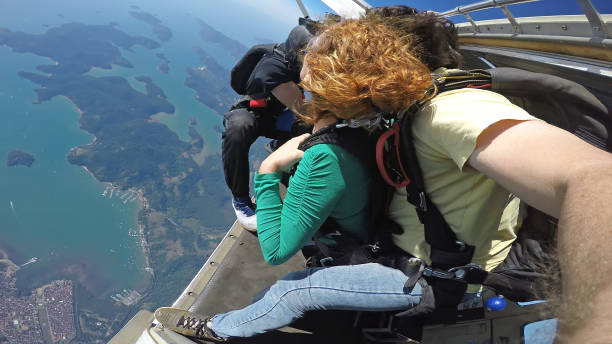istock Sky diving tandem self portrait 969237816