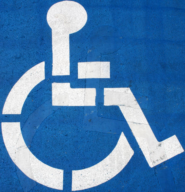 istock Handicap Parking Painted On Asphalt 96924888