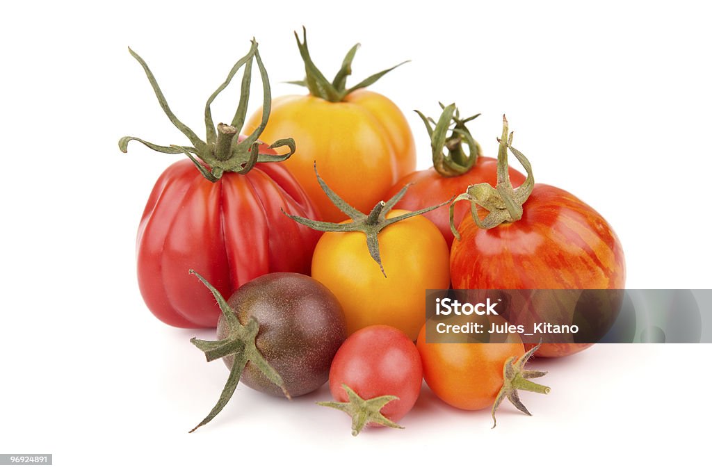 Variación de jugosas tomates (XXXL - Foto de stock de Tomate Heirloom libre de derechos
