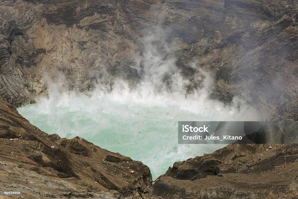 Siarkowy wulkan Lake - Zbiór zdjęć royalty-free (Azja)