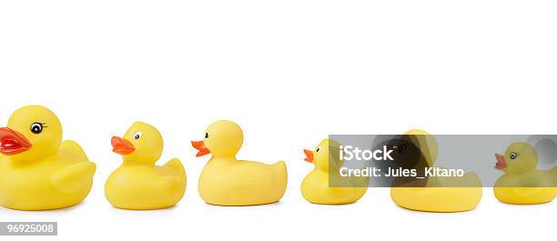 Rubber Duck Line Stock Photo - Download Image Now - Animal, Bird, Clipping Path