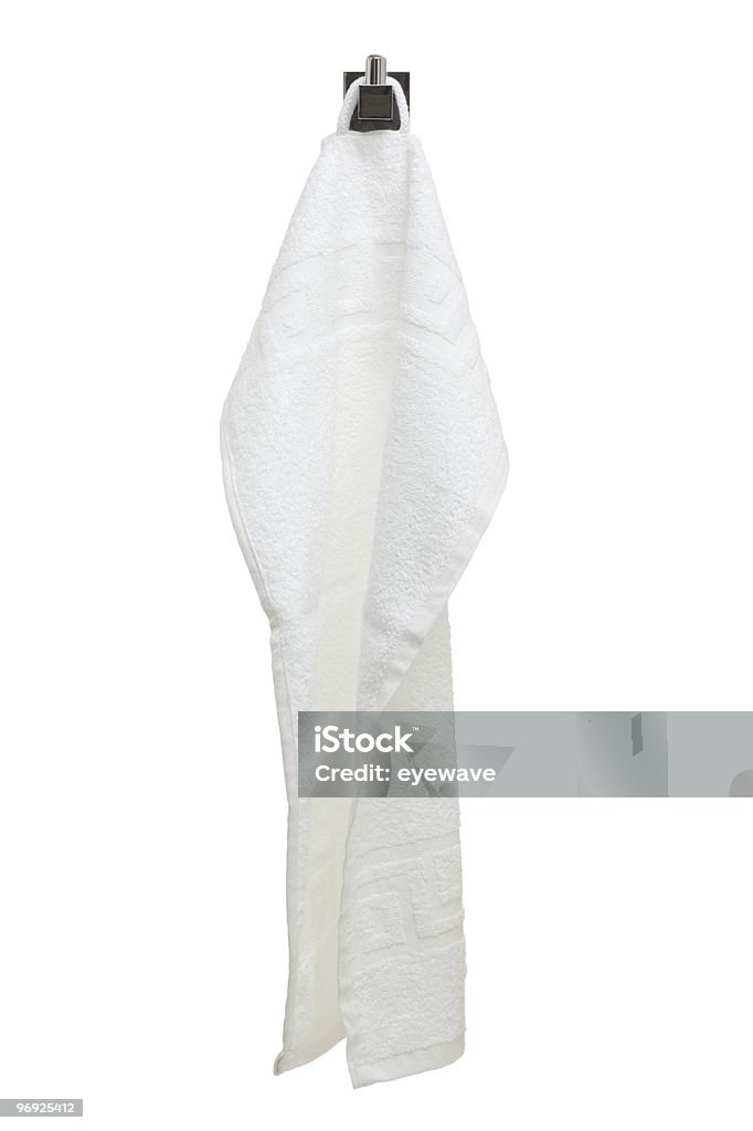 bathroom series - guest towel on hook  Hook - Equipment Stock Photo