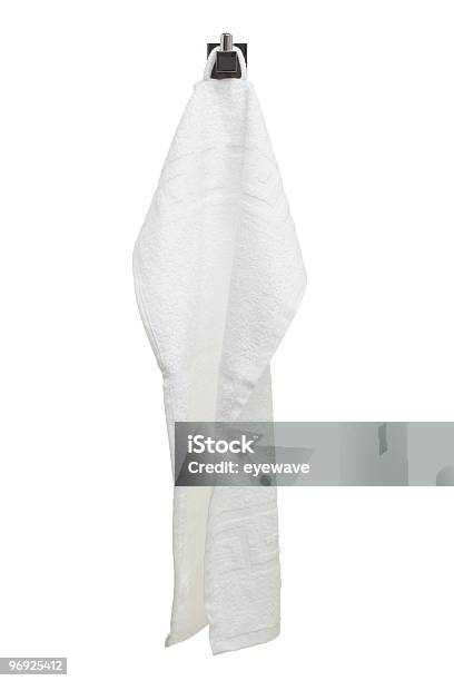 Bathroom Series Guest Towel On Hook Stock Photo - Download Image Now - Hook - Equipment, Towel, Clean