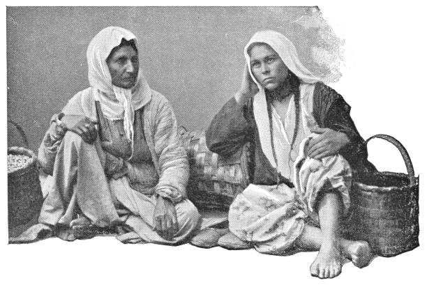 istock Women Selling Popcorn in Istanbul, Turkey - 19th Century 969256246
