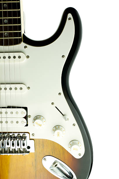 istock An electric guitar on a white background 96925753