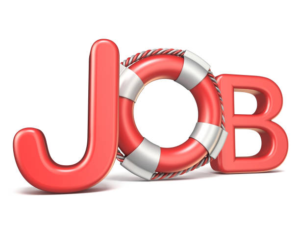 istock Life belt in JOB text 3D 969258710