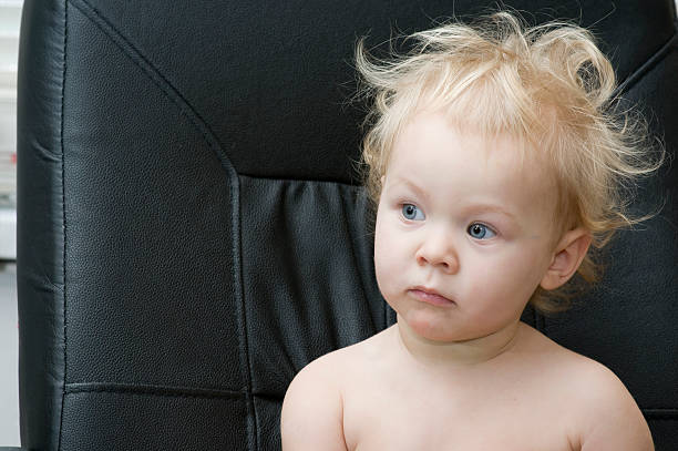 Tousled Child stock photo