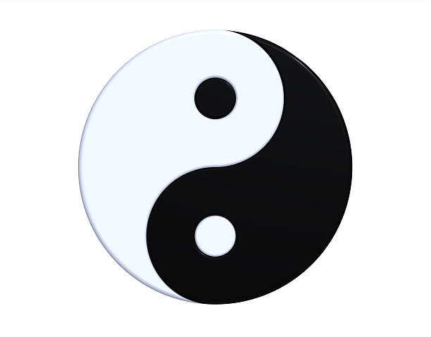 istock A single yin yang symbol on a white background 96926121