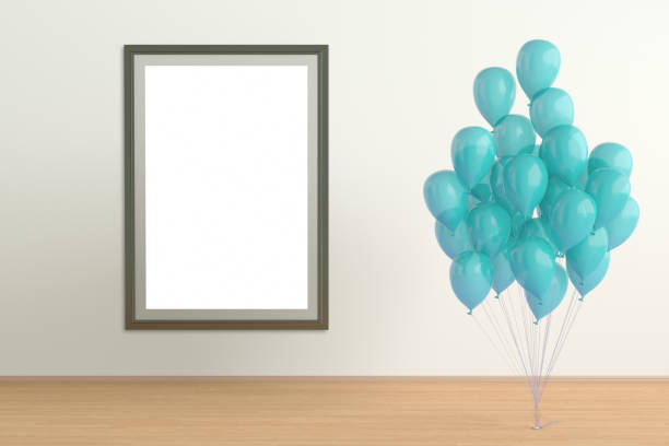 istock balloons with poster 969269226