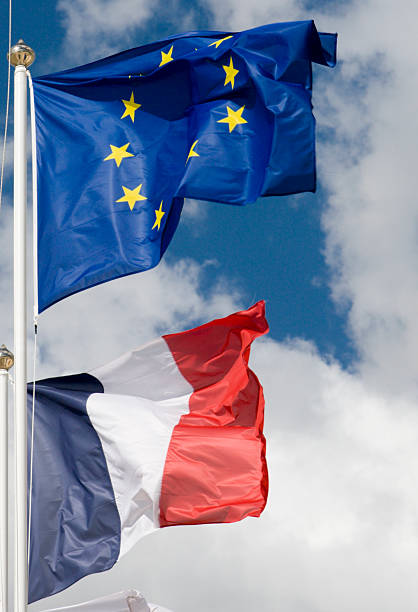 istock European Union & French Flags 96928970