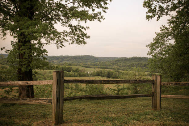 Natchez Trace Parkway Scenic Rolling Hills Landscape, Tennessee