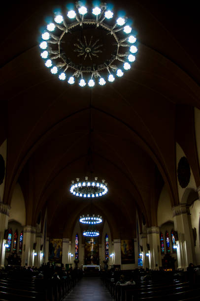 istock Lights inside the Stone Cathedral in Cinnamon 969293646