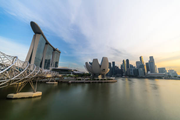 Singapore Skyline stock photo