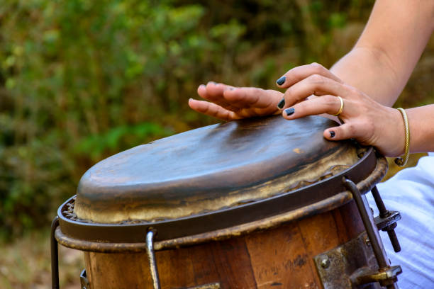 istock Woman hands playing the drum 969301694