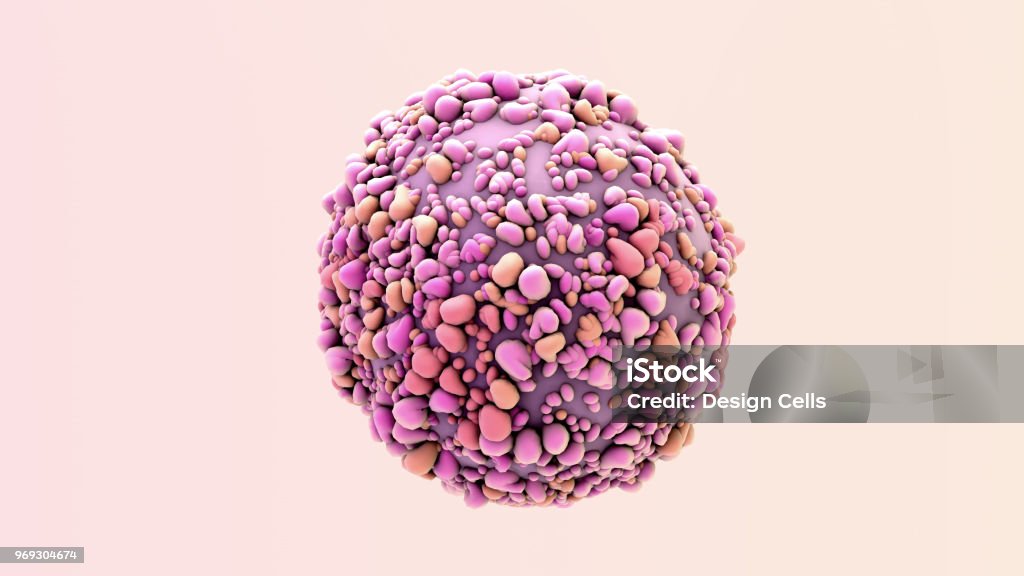 Breast Cancer Cell 3d illustration  Breast Cancer Cell Breast Cancer Stock Photo