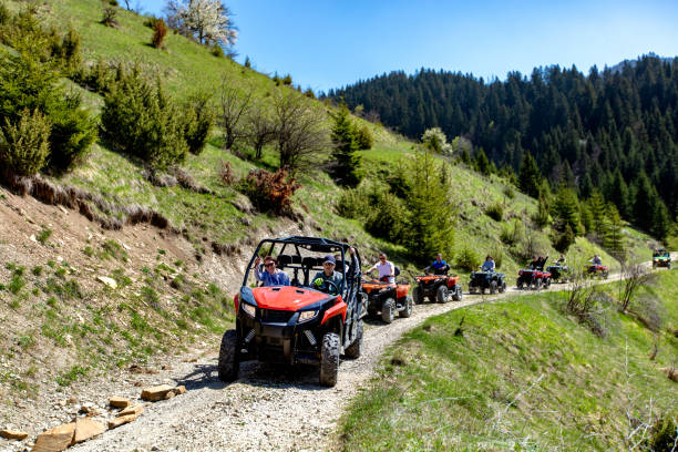 istock A tour group travels on ATVs and UTVs on the mountains 969304800