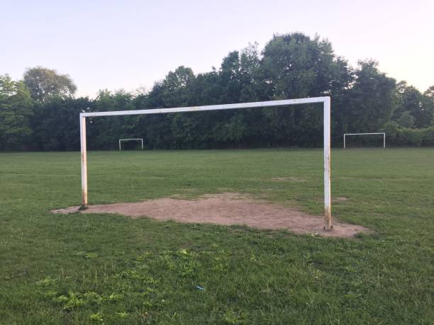 istock Soccer net in a small community that needs renovations 969305382