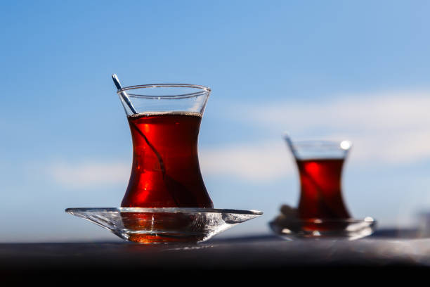 istock Two cups of Turkish tea 969310740