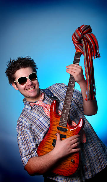 istock Boy in sunglasses with guitar 96933279
