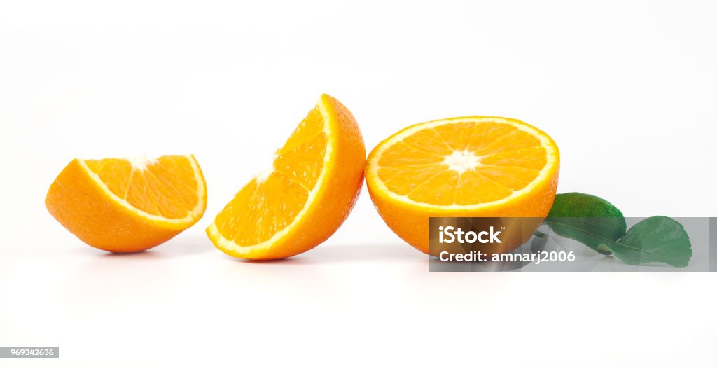orange fruit on white background isolate. Orange - Fruit Stock Photo