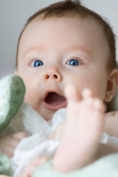 Portrait of infant stock photo