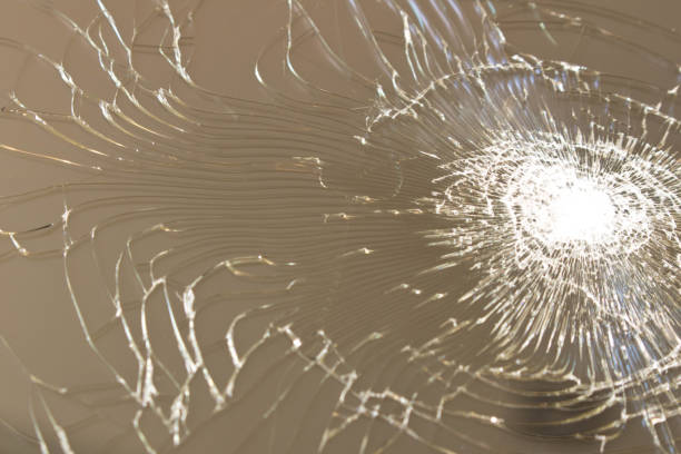 istock Broken glass smartphone . Close up.  Macro 969348304