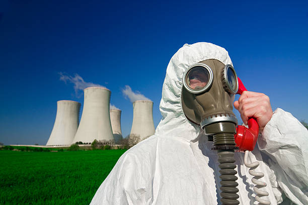 istock Hazmat man at nuclear station 96935880