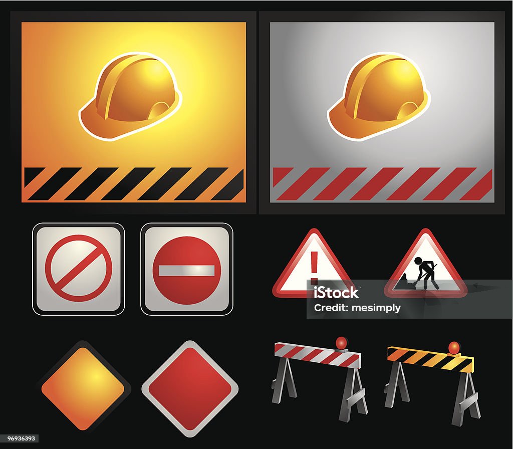 Contruction Pattern Alert Construction Stock Illustration - Download Image Now - Alertness, Below ...